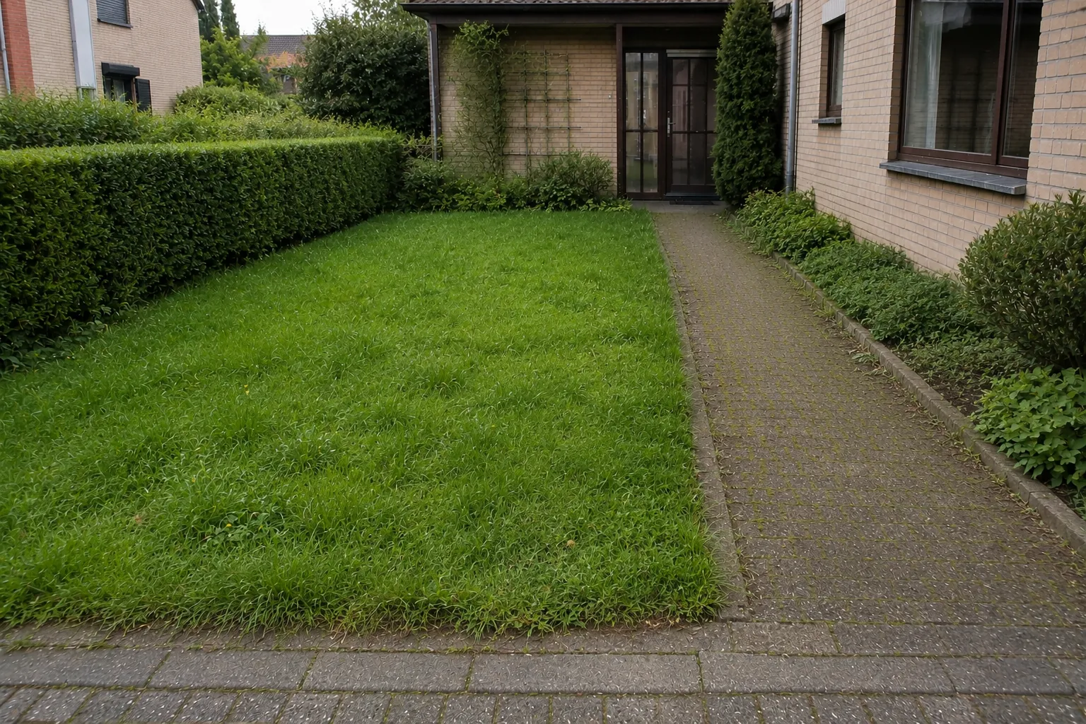 Voor opkuis voortuin